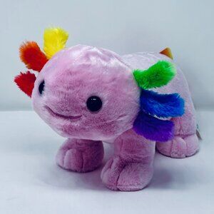 Build-a-Bear Pink Axolotl Rainbow Antenna Plush
